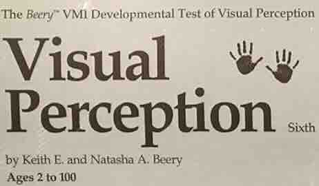 A book cover with the title of visual perception.