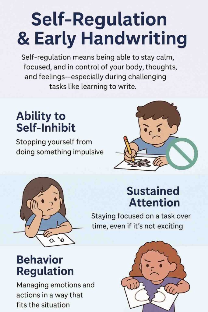 A picture of some writing skills for kids.